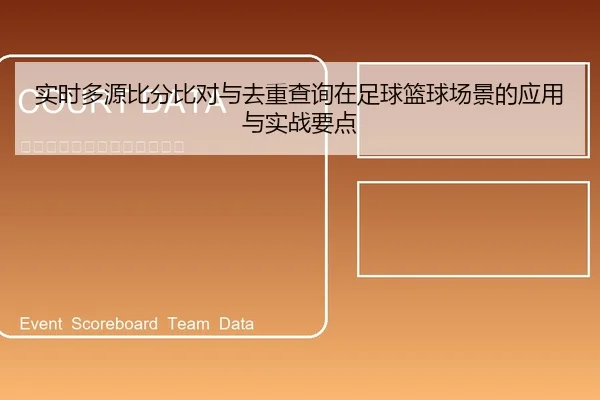 实时多源比分比对与去重查询在足球篮球场景的应用与实战要点
